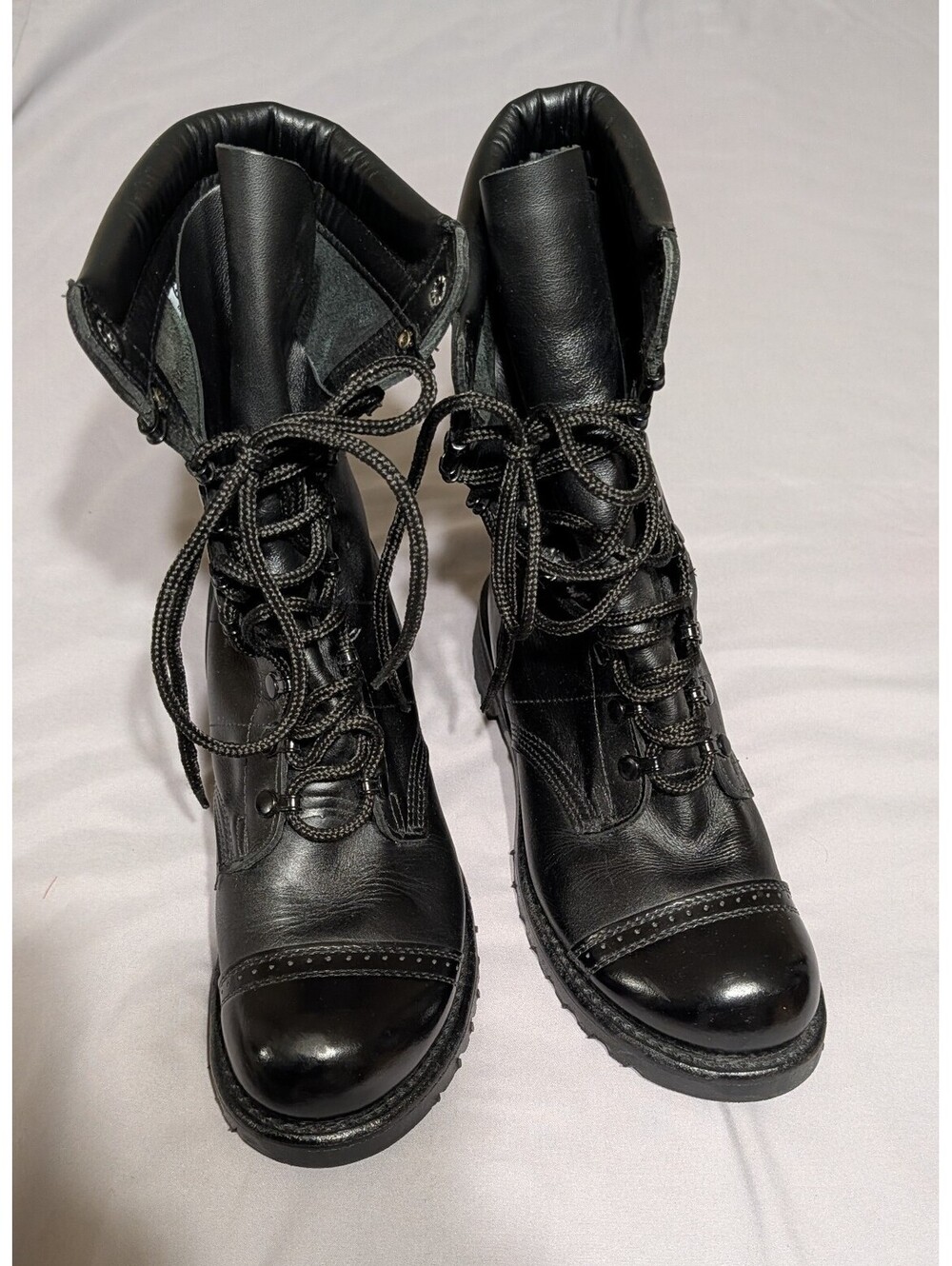 Corcoran 1525 Men's 10" Leather Field Boots Black Combat Jump USA Size 8 E Wide